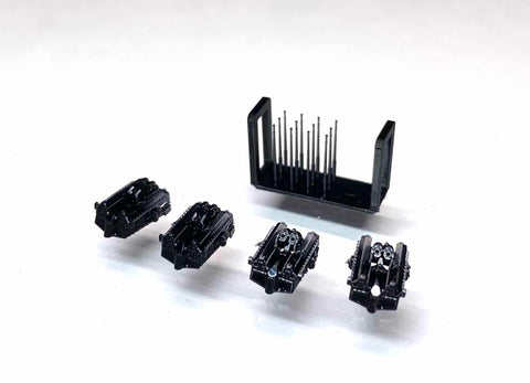 バンカースタジオ WS70007 1/700 WWIIドイツ海軍 10.5cm連装対空砲 33型 タイプA(ビスマルク型/アドミラルヒッパー型用)