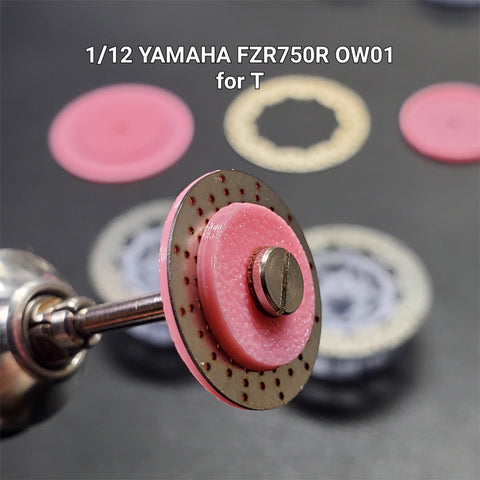 カレドモデル D013 1/12 ヤマハ FZR750R OW01用 メタルディスクブレーキ (タミヤ用)