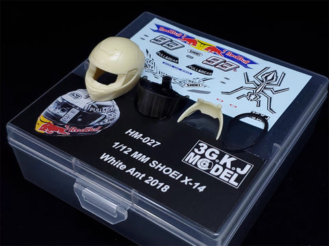 カレドモデル HM027 1/12 MM SHOEI X-14 ホワイトアント 2018