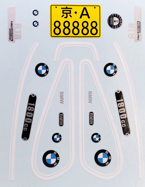カレドモデル MS056 1/12 BMW R18 デカール フィニッシュモデル用【WELLY】