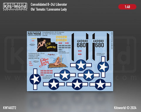 キッツワールド KW148272 1/48 B-24J リベレーター
