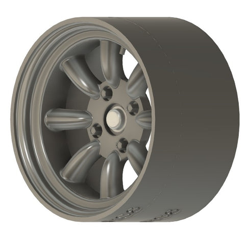 ケイスタイル KS-PA20 1/24 KS-CU4 専用 15 インチ8本スポークホイール