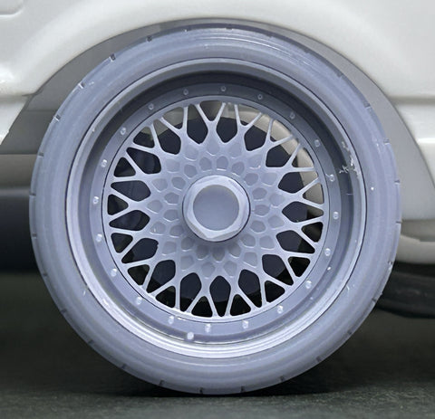 ケイスタイル KS-PA92 1/24 17インチ BBS-RS TYPE ホイール 1/24スケールカーモデル用 1台分