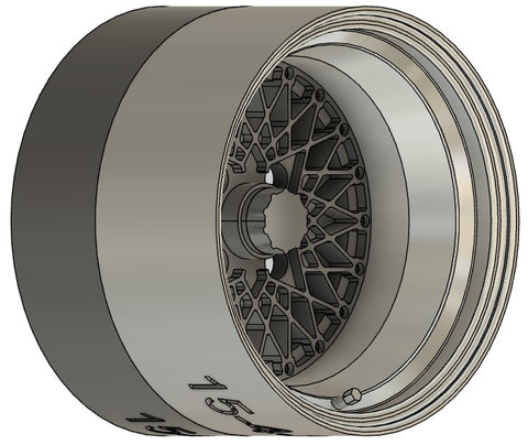 ケイスタイル KS-S23 1/24 R/N版 15インチ4H FメッシュTYPEホイール 4本セット