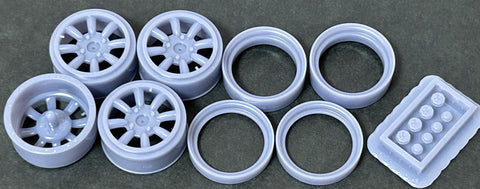 ケイスタイル KS-S57 1/24 KS-SP38専用15インチ8本スポークホイール