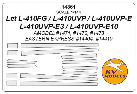 KVモデル 14861 1/144 Let L-410FG / L-410UVP / L-410UVP-E / L-410UVP-E3 / L-410UVP-E10 (Aモデル/イースタンエクスプレス)