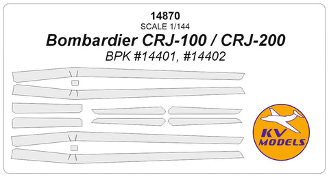 KVモデル 14870 1/144 ボンバルディア CRJ-100 / CRJ-200 (BPK #14401, #14402)