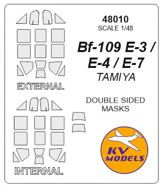 KVモデル 48010 1/48 Bf-109E-4/7 Trop (タミヤ #61063) - (内外両面)
