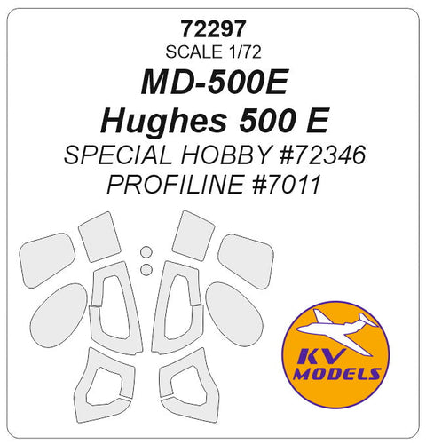 KVモデル 72297 1/72 MD-500E / ヒューズ 500 E (スペシャルホビー #72346 / Profiline #7011)