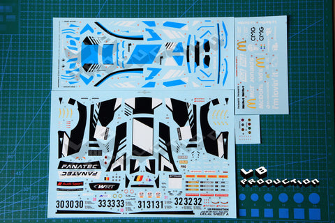 LBプロダクション 24069 1/24 アウディ R8 LMS Evo II - チームWRT #33 - GTワールドチャレンジ ヨーロッパ/スパ24時間 2022