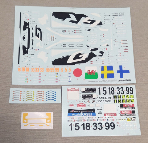 LBプロダクション 24134 1/24 トヨタ GRヤリス ラリー1 2026 - ラリー・モンテカルロ優勝 / サファリラリーケニア優勝