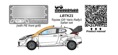 LBプロダクション LBTK21 1/24 トヨタ GRヤリス ラリー1 サファリセット