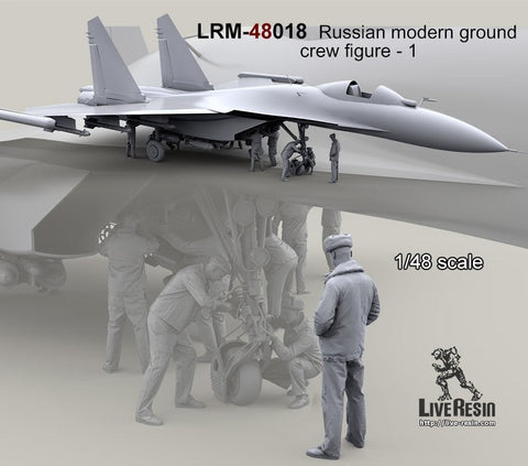 ライブレジン LRM48018 1/48 現用 ロシア軍グランドクルー 1