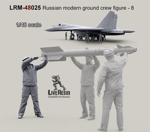 ライブレジン LRM48025 1/48 現用 ロシア軍グランドクルー8