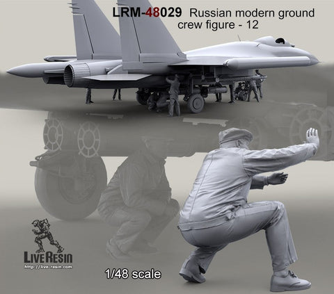 ライブレジン LRM48029 1/48 現用 ロシア軍グランドクルー12