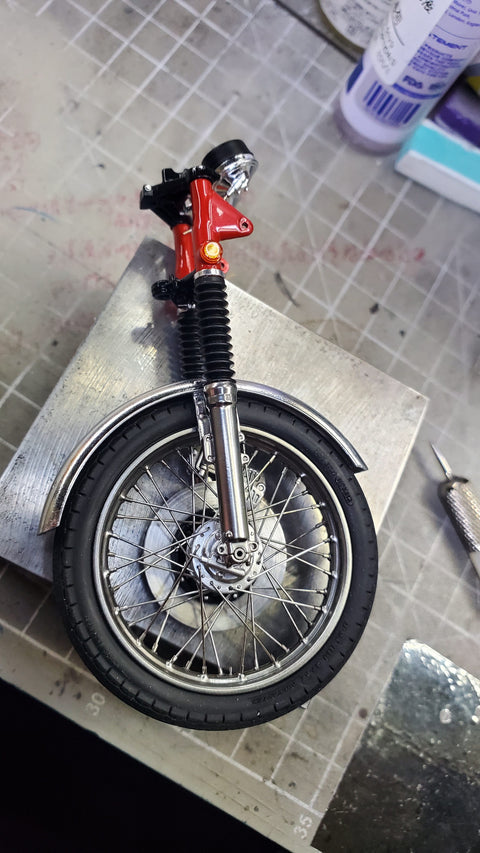 カレドモデル LQ013 1/12 ホンダ CB750 FOUR 1969 K0 オートバイ用ホイールスポークセット (アオシマ用)