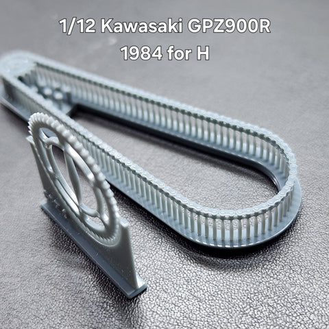 カレドモデル LT058 1/12 カワサキ GPZ900R (1984年式) バイク用チェーンセット (ハセガワ用)