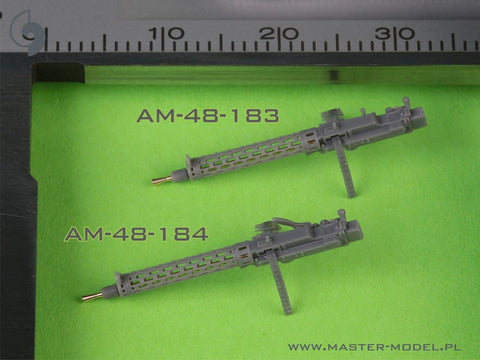 マスター AM-48-183 1/48 WWI ドイツ シュパンダウ LMG 08/15 機関銃 (2丁) - ショートチャージングハンドル付き