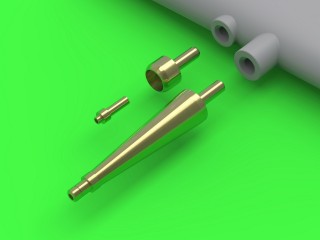 マスター AM-48-201 1/48 スピットファイア Mk.IXe/XVIe 初期型(円錐状フェアリング仕様) - フェアリング内にイスパノ20mm機関砲とブローニング.50口径機銃を装備(エアフィックス用)