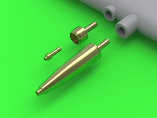 マスター AM-48-202 1/48 スピットファイア Mk.IXe/XVIe 後期型(丸みを帯びたフェアリング) - フェアリング内にイスパノ20mm機関砲とブローニング.50口径機銃を装備(エアフィックス用)