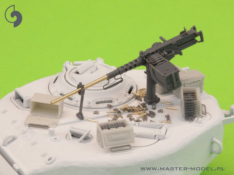マスター GM-35-063 1/35 ブローニング M2HB .50 口径 (12.7mm) 戦車マウント用機関銃 - WWII型 (初期のトレイを備えた初期の M23 クレードル)