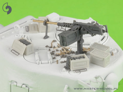 マスター GM-35-063 1/35 ブローニング M2HB .50 口径 (12.7mm) 戦車マウント用機関銃 - WWII型 (初期のトレイを備えた初期の M23 クレードル)