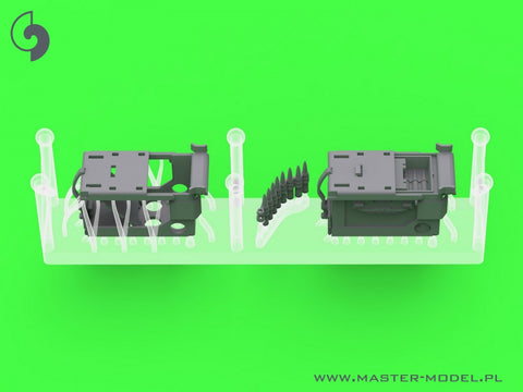 マスター GM-35-063 1/35 ブローニング M2HB .50 口径 (12.7mm) 戦車マウント用機関銃 - WWII型 (初期のトレイを備えた初期の M23 クレードル)