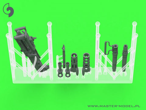 マスター GM-35-070 1/35 ブローニング M2HB .50 cal (12,7mm) - M10 駆逐戦車 (D70627 cradle with スモール50 弾薬缶 D68375)