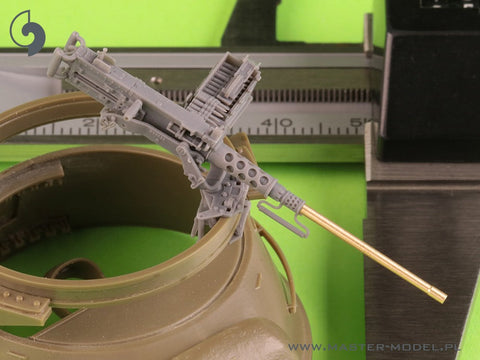 マスター GM-35-073 1/35 ブローニング M2HB .50 cal (12,7mm) - M49 リングマウント用 (D40721 キャリッジ/D40733 クレイドル/D40731 修理済み弾薬缶 or D90078 トレイ)