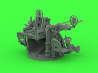 マスター SM-200-011 1/200 日本海軍 九六式25mm連装機銃(初期型) - オープンリング照準器付き(4基入り)