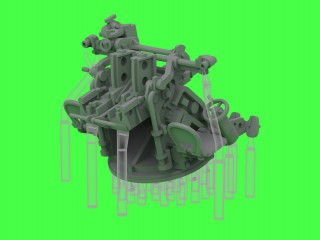 マスター SM-200-012 1/200 日本海軍 九六式25mm連装機銃(後期型)―「ル・プリウール」式機械照準器付き(4基入り)