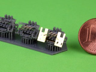 マスター SM-200-013 1/200 日本海軍 九六式25mm三連装機銃(初期型) - オープンリング照準器付き(4基入り)
