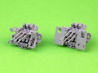 マスター SM-200-013 1/200 日本海軍 九六式25mm三連装機銃(初期型) - オープンリング照準器付き(4基入り)