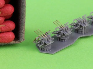 マスター SM-350-124 1/350 日本海軍 九六式25mm三連装機銃(初期型) - オープンリング照準器付き(6基入り)