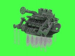 マスター SM-350-124 1/350 日本海軍 九六式25mm三連装機銃(初期型) - オープンリング照準器付き(6基入り)