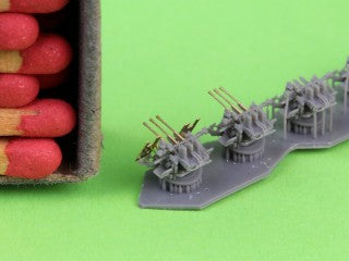マスター SM-350-125 1/350 日本海軍 九六式25mm三連装機銃(後期型)―「ル・プリウール」式機械照準器付き(6基入り)