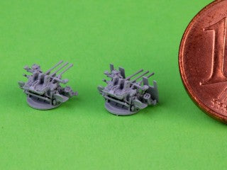 マスター SM-350-125 1/350 日本海軍 九六式25mm三連装機銃(後期型)―「ル・プリウール」式機械照準器付き(6基入り)