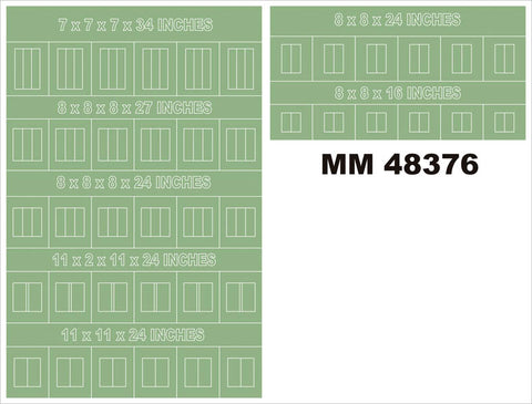 モンテックス MM48376 1/48 (汎用)マスキングシート
