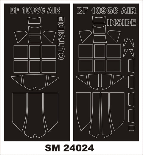 モンテックス SM24024 1/24 Me-Bf 109G-6(両面) エアフィックス用