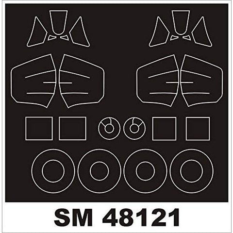 モンテックス SM48121 1/48 スピットファイア MkVIII(ICM用) ミニマスク