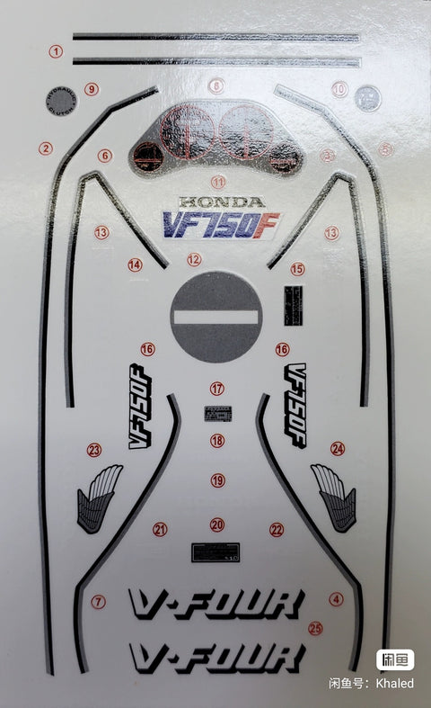 カレドモデル MS004 1/12 ホンダ VF750F オートバイ模型デカール 14031 (タミヤ用)