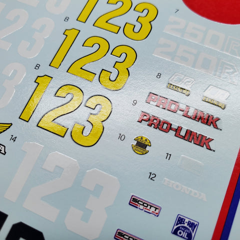 カレドモデル MS033 1/12 ホンダ CR250R オートバイ模型+フィギュア デカール 14011 (タミヤ用)