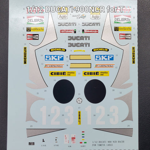 カレドモデル MS039 1/12 ドゥカティ 900 NCRレーサー オートバイ模型デカール 14022 (タミヤ用)
