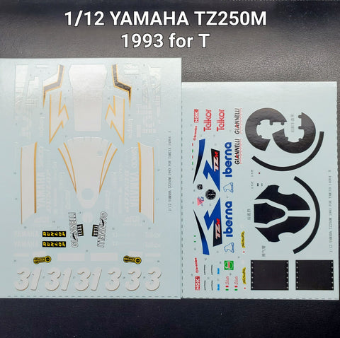 カレドモデル MS040 1/12 ヤマハ TZ250M 1993 オートバイ模型デカール 14064 (タミヤ用)