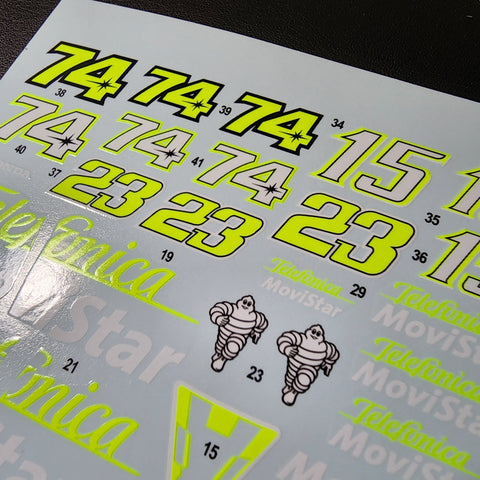 カレドモデル MS049 1/12 テレフォニカ・モビスター ホンダ RC211'03 オートバイ模型デカール 14094 (タミヤ用)