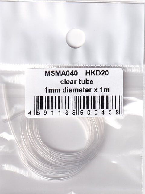 MSMクリエイション MSMA040 透明チューブ φ1.0mm X 1m