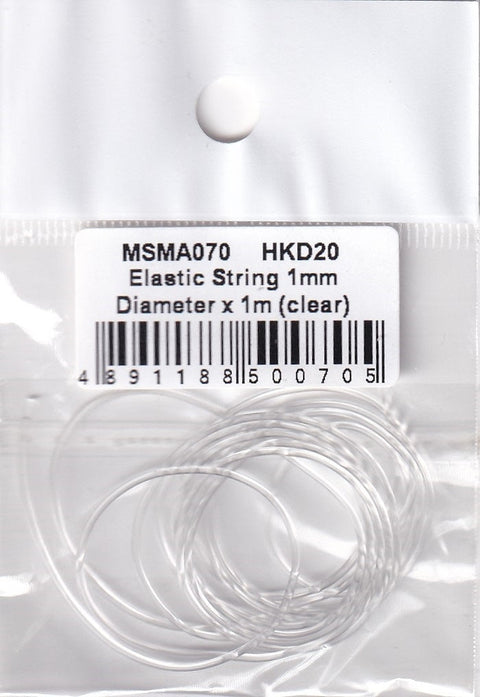 MSMクリエイション MSMA070 伸縮性ストリング 直径1mm×1m(クリア)
