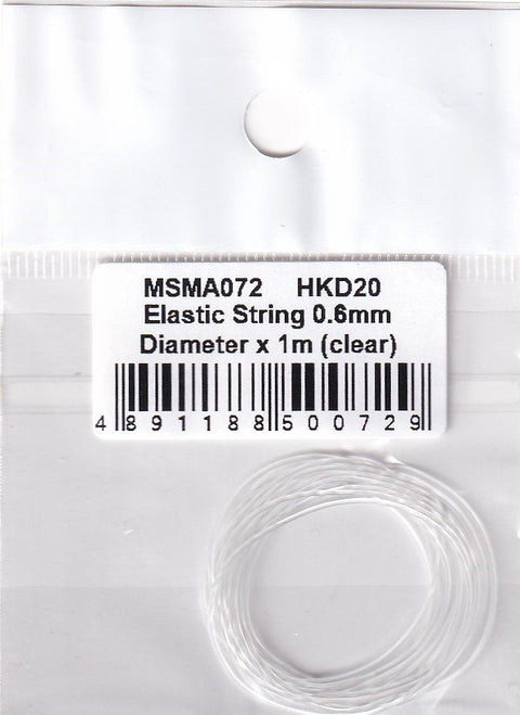 MSMクリエイション MSMA072 伸縮性ストリング 直径0.6mm×1m(クリア)