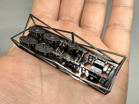 MUYIモデル G200018 1/200 ドイツ海軍 3m測距儀(2種) 超精密3Dプリントキット 4個入り