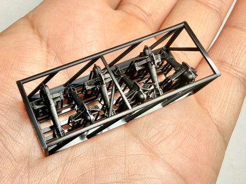 MUYIモデル G200024 1/200 ドイツ海軍 戦艦ビスマルク用 パラベーン 超精密3Dプリントキット(6個入り)